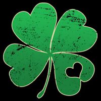 Shamrock Heart Women's V-Neck T-Shirt