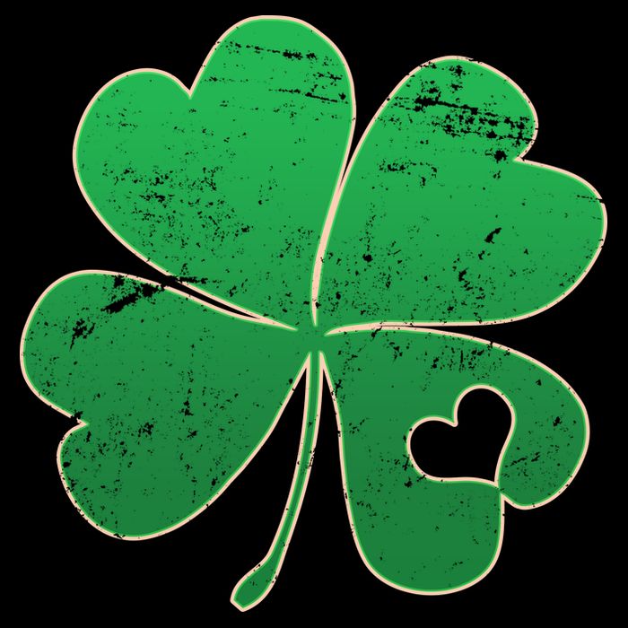 Shamrock Heart Women's V-Neck T-Shirt