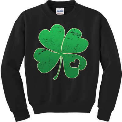 Shamrock Heart Kids Sweatshirt