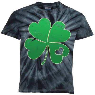 Shamrock Heart Kids Tie-Dye T-Shirt