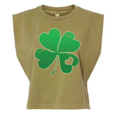 Shamrock Heart Garment-Dyed Women's Muscle Tee