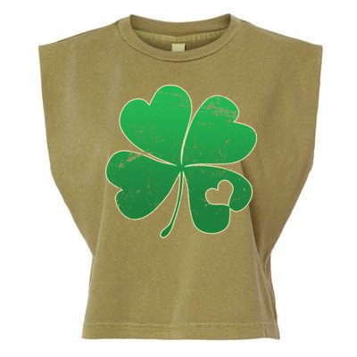 Shamrock Heart Garment-Dyed Women's Muscle Tee