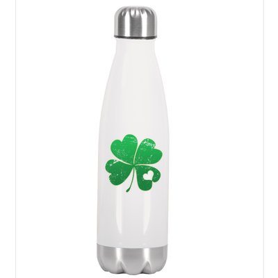 Shamrock Heart Stainless Steel Insulated Water Bottle