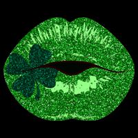 Shamrock Irish Clover Lips Sustainable Bucket Hat