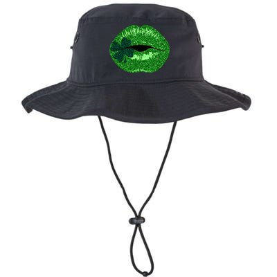 Shamrock Irish Clover Lips Bucket Hat