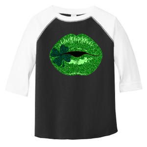 Shamrock Irish Clover Lips Toddler Fine Jersey T-Shirt