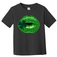 Shamrock Irish Clover Lips Toddler T-Shirt