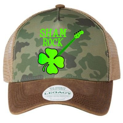 Shamrock Rocks Guitar Irish Clover Legacy Tie Dye Trucker Hat