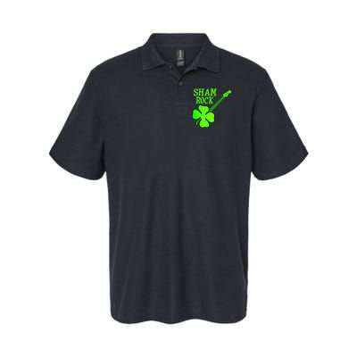 Shamrock Rocks Guitar Irish Clover Polo