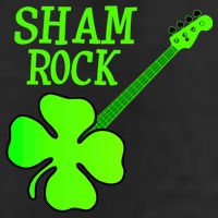 Shamrock Rocks Guitar Irish Clover Golf Towel