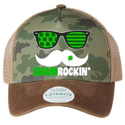Shamrockin' Mustach Glasses Shamrock Legacy Tie Dye Trucker Hat