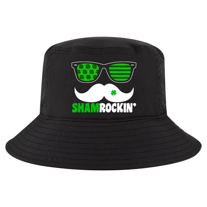 Shamrockin' Mustach Glasses Shamrock Cool Comfort Performance Bucket Hat