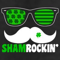 Shamrockin' Mustach Glasses Shamrock Cool Comfort Performance Bucket Hat