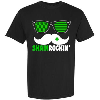 Shamrockin' Mustach Glasses Shamrock Garment-Dyed Heavyweight T-Shirt