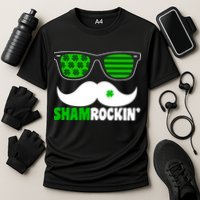 Shamrockin' Mustach Glasses Shamrock Performance Shirt