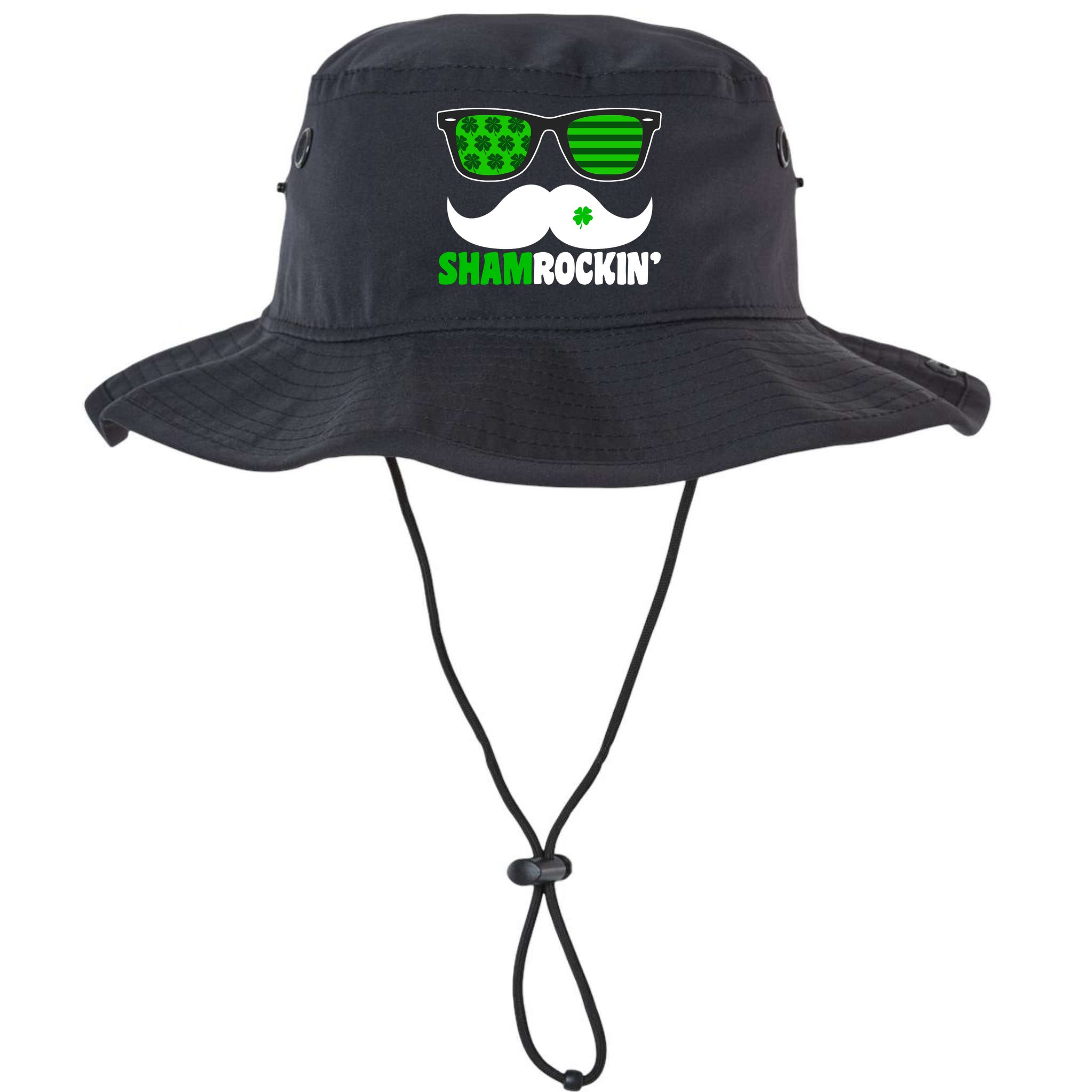 Shamrockin' Mustach Glasses Shamrock Bucket Hat