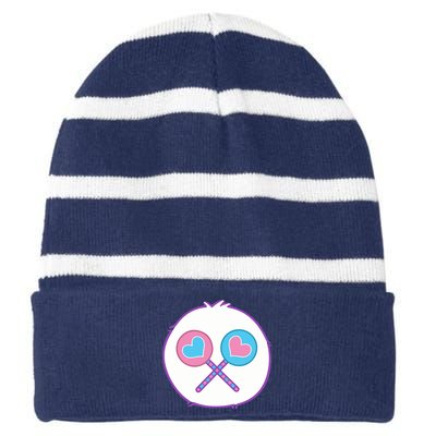 Share Bear Halloween Costume Striped Beanie with Solid Band