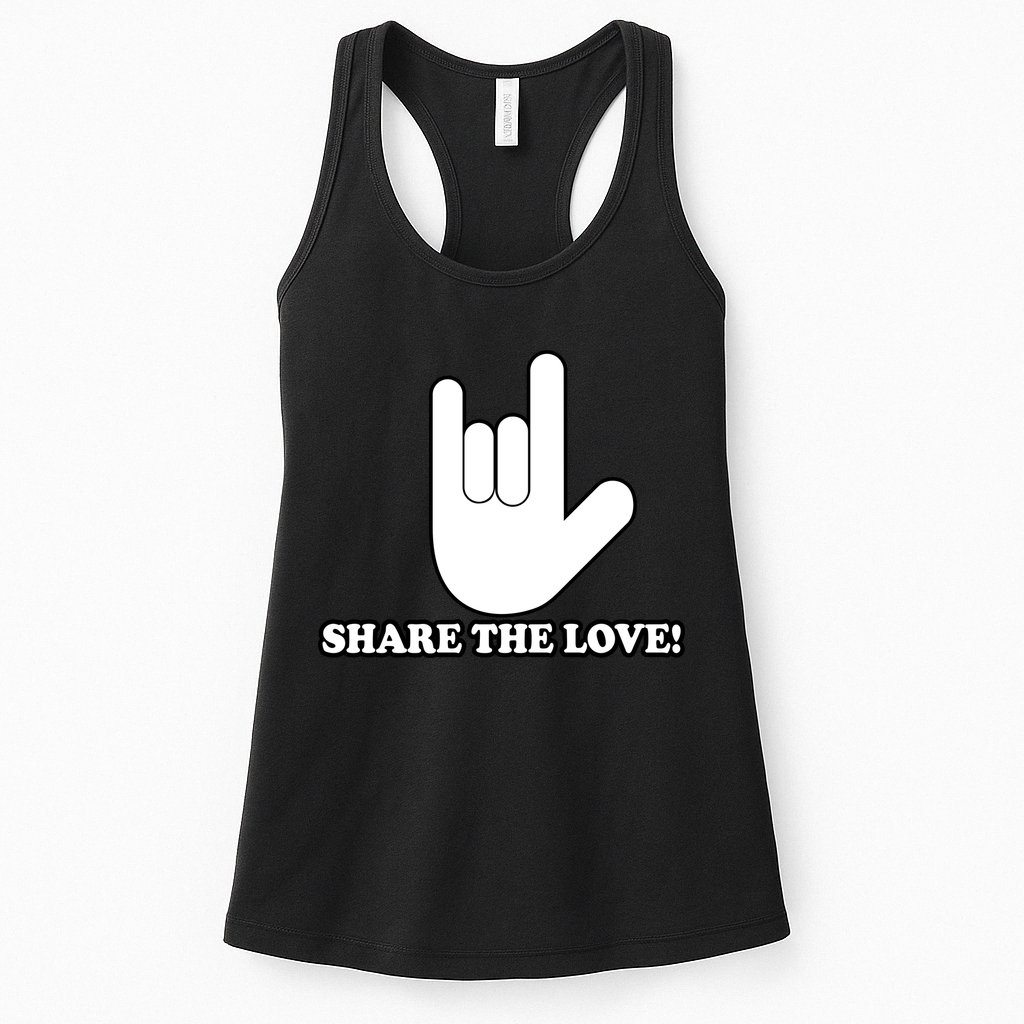 Share The Love! Womens Tank Top
