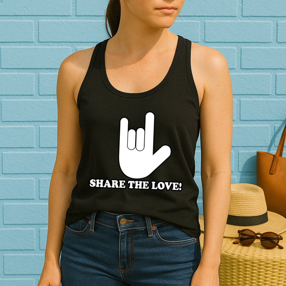 Share The Love! Womens Tank Top