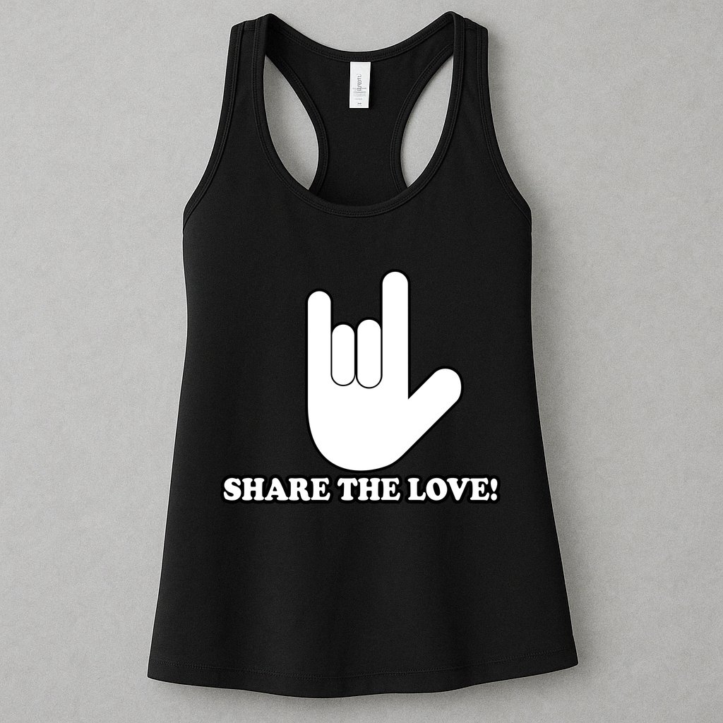 Share The Love! Womens Tank Top