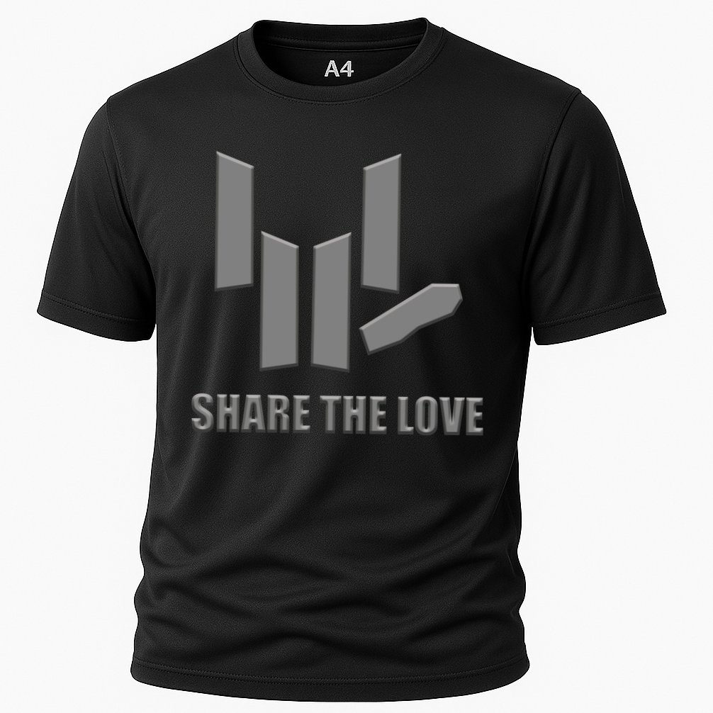 Share the Love Sign Language  Cooling Performance Crew T-Shirt