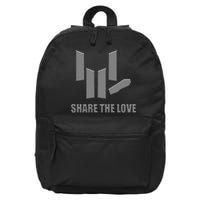 Share the Love Sign Language  16 in Basic Backpack