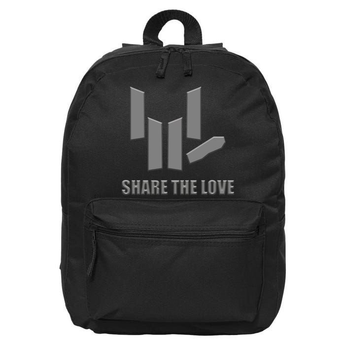 Share the Love Sign Language  16 in Basic Backpack