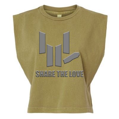 Share the Love Sign Language  Garment-Dyed Women's Muscle Tee