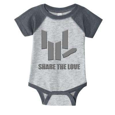 Share the Love Sign Language  Infant Baby Jersey Bodysuit