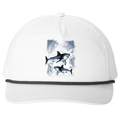 Shark Snapback Five-Panel Rope Hat