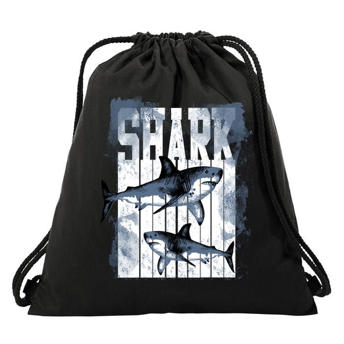 Shark Drawstring Bag