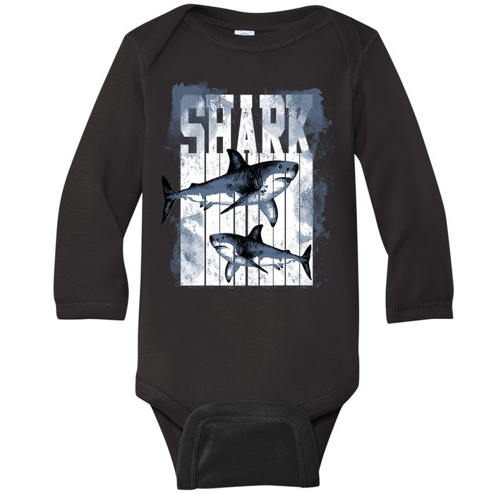 Shark Baby Long Sleeve Bodysuit