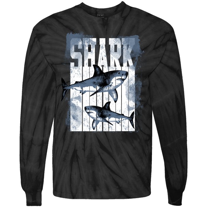 Shark Tie-Dye Long Sleeve Shirt