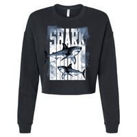 Shark Cropped Pullover Crew