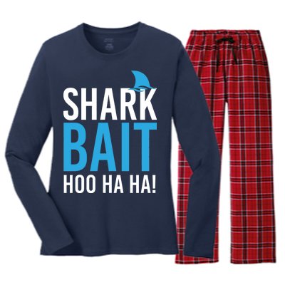 Shark Bait Ho Ha Ha Women's Long Sleeve Flannel Pajama Set 