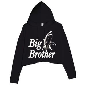 Shark Big Brother Logo Crop Fleece Hoodie