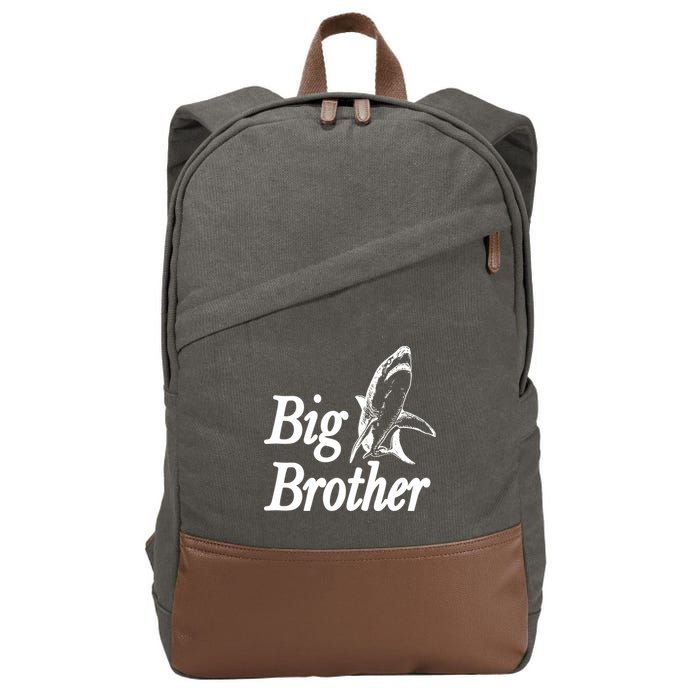 Shark Big Brother Logo Cotton Canvas Backpack