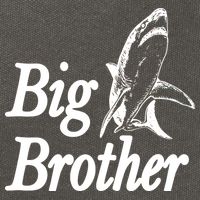 Shark Big Brother Logo Cotton Canvas Backpack