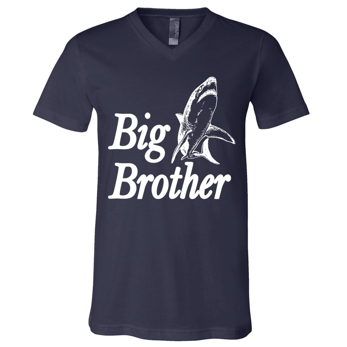 Shark Big Brother Logo V-Neck T-Shirt
