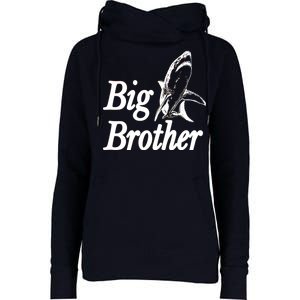 Shark Big Brother Logo Womens Funnel Neck Pullover Hood