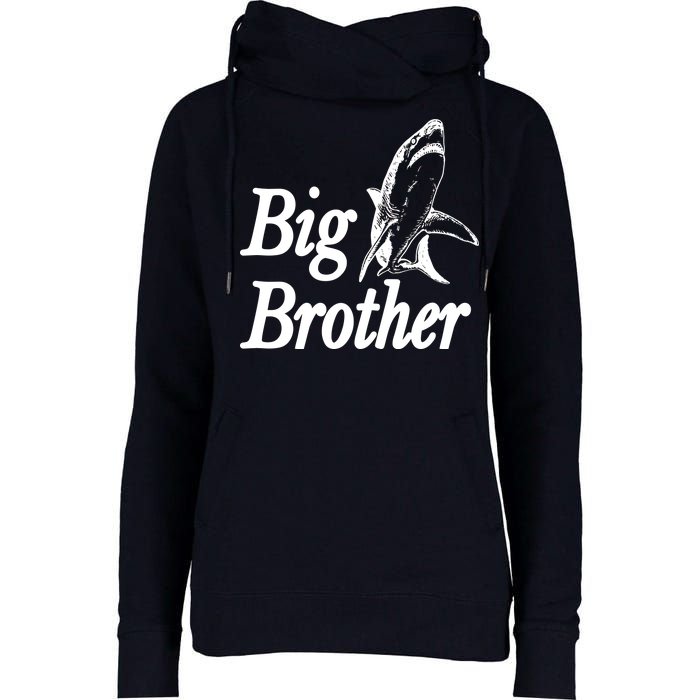 Shark Big Brother Logo Womens Funnel Neck Pullover Hood