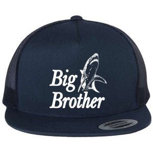 Shark Big Brother Logo Flat Bill Trucker Hat