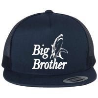 Shark Big Brother Logo Flat Bill Trucker Hat