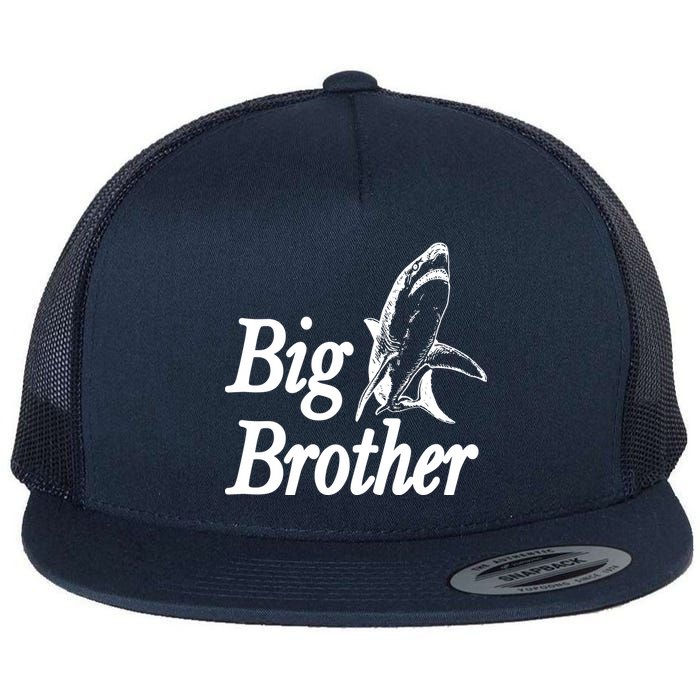 Shark Big Brother Logo Flat Bill Trucker Hat