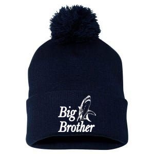 Shark Big Brother Logo Pom Pom 12in Knit Beanie