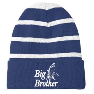 Shark Big Brother Logo Striped Beanie with Solid Band