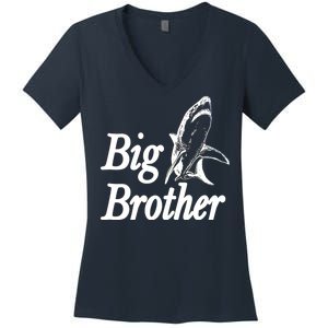 Shark Big Brother Logo Women's V-Neck T-Shirt