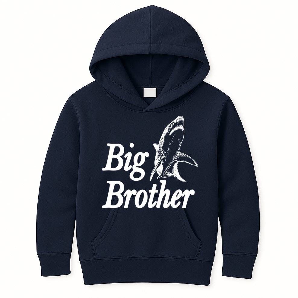 Shark Big Brother Logo Kids Hoodie