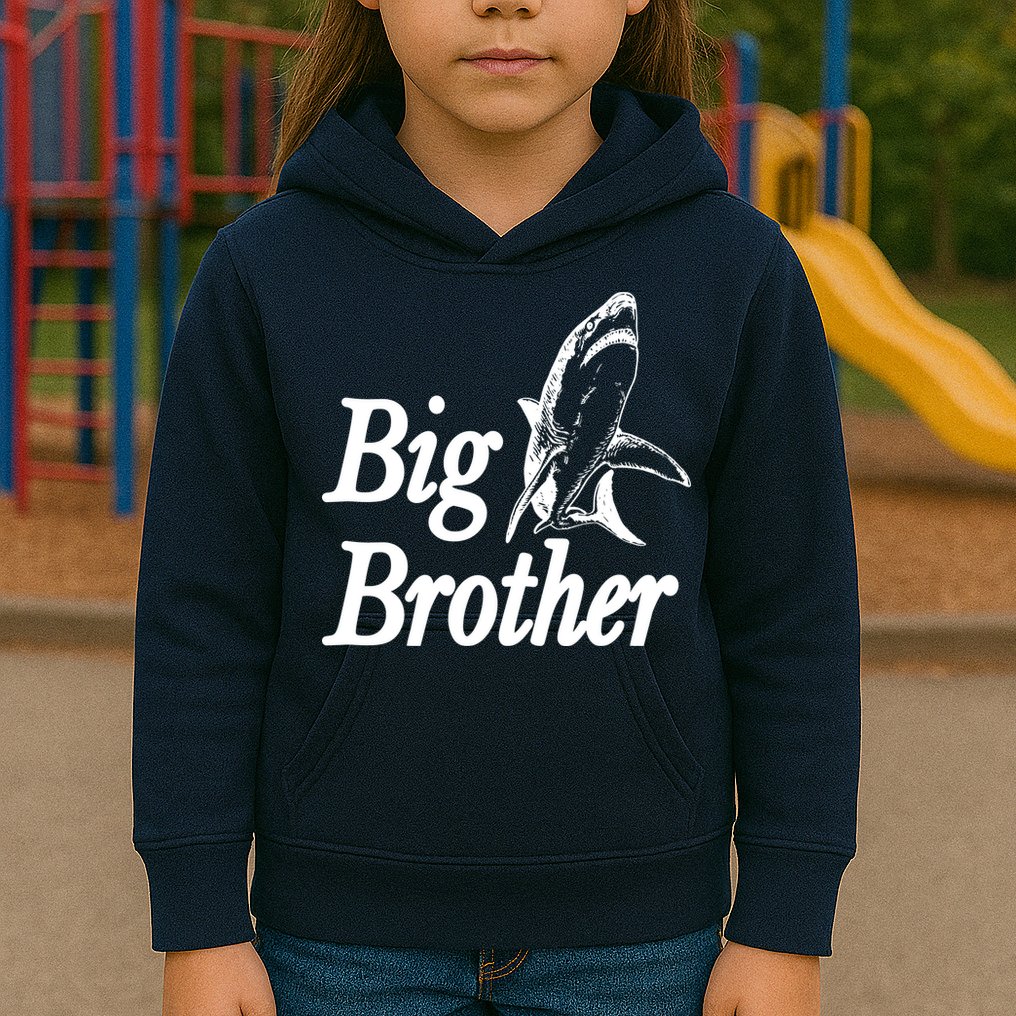 Shark Big Brother Logo Kids Hoodie