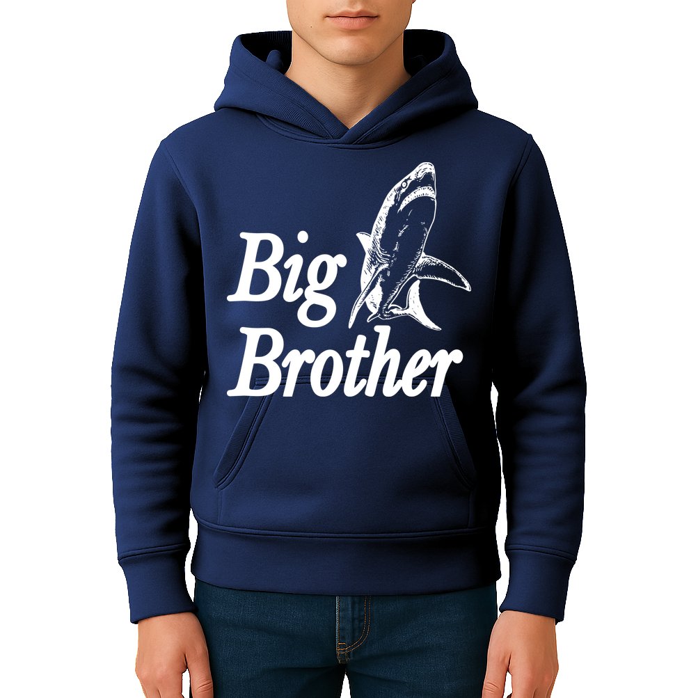 Shark Big Brother Logo Kids Hoodie